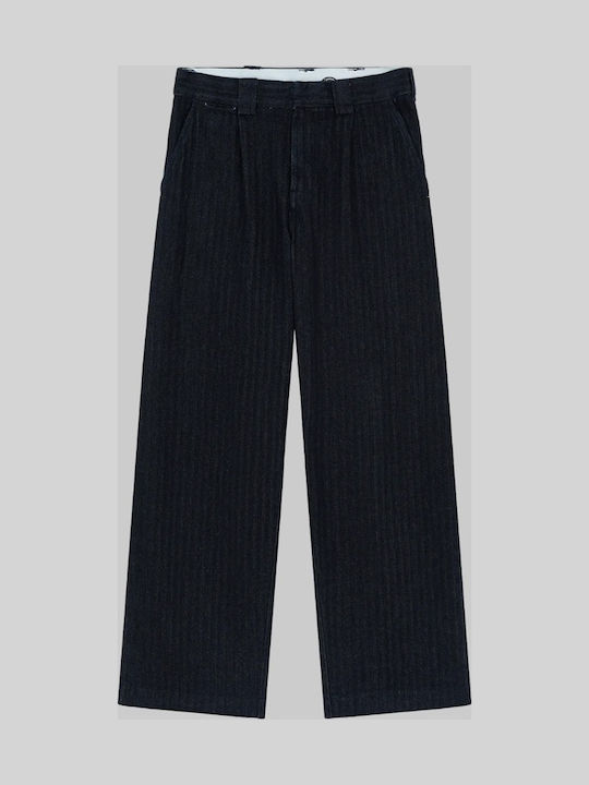 Selvedge Ανδρικό Παντελόνι Τζιν με Loose Straight Εφαρμογή Μπλε