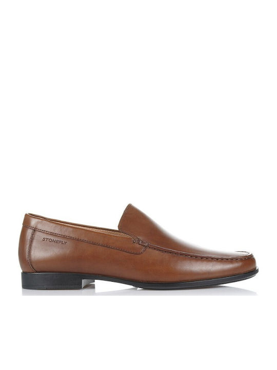 106714 Loafers Din Piele Mocasini Bărbați În Culoare Maro