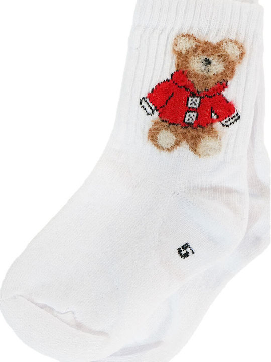 Unlu Παιδικές Κάλτσες White Teddy