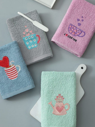 Palamaiki Kt290 Kitchen Towel from 100% Cotton 40x70cm 4 Pieces