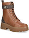 Leather Women's Ankle Boots Brown