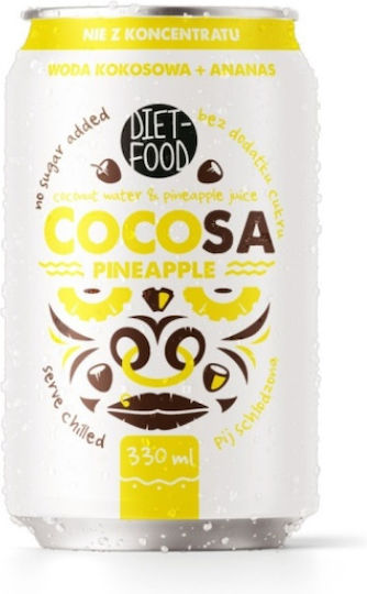 Diet-Food Băutură Răcoritoare Ananas Neacidulată la Cutie 330ml