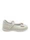 Kinder Pumps & Ballerinas Anatomisch mit Bügel- und Schleifenverschluss Leder Weiß
