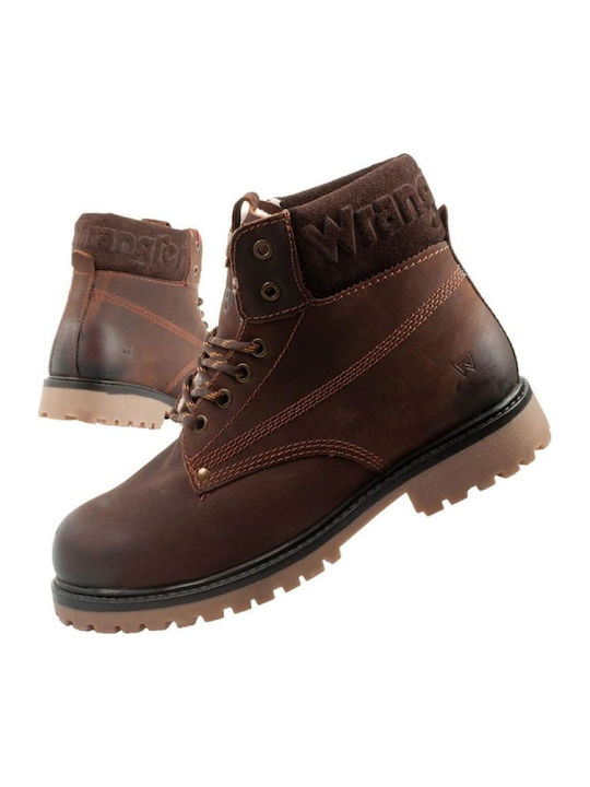 Wrangler Arch Δερμάτινα Καφέ Chelsea Μποτάκια