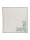 Linen Dinner Napkin Set 4 Pieces Venaria Salvia-Avorio 45x45cm