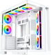 Xigmatek Aqua 7 Arctic Gaming Micro Tower Carcasă PC cu Panou Lateral 8 Ventilatoare ARGB