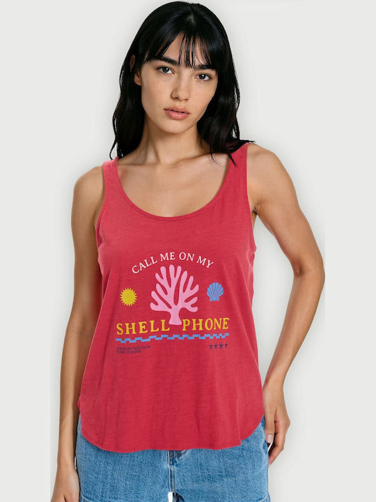 Funky Buddha Μπλούζα Κόκκινη