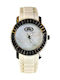 Ex Moda Men's Watch 37mm Battery With White Rubber Strap