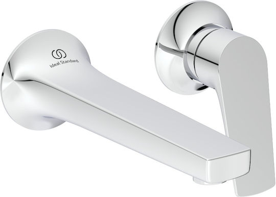 Ideal Standard Ldv Built-in Battery Mixer for Bathroom Sink Silver