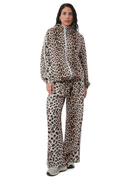 Silia D Damenhosen Set mit Animal Print Streifen