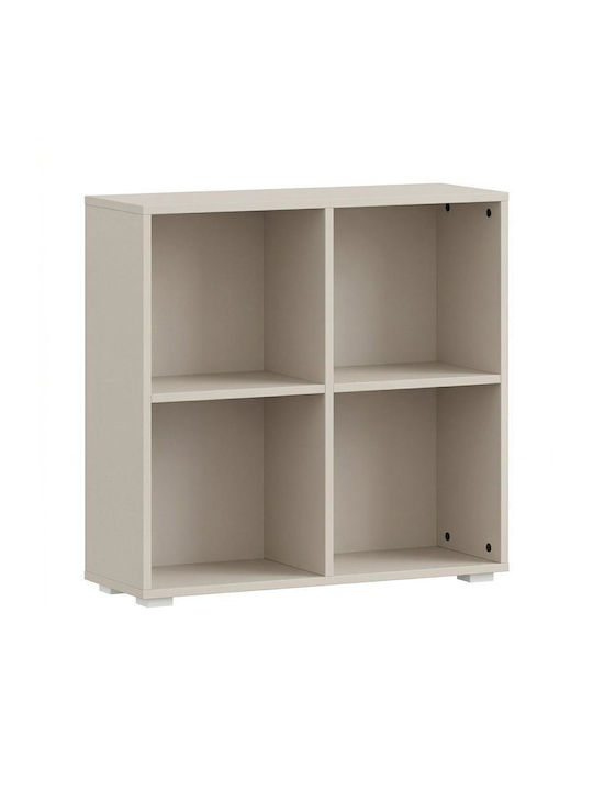 Smart 4p Floor Wooden Bookcase Beige 74x25x76cm