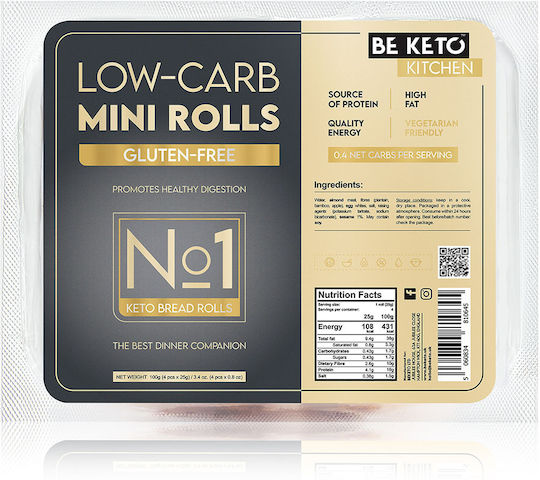 Beketo Chifle Low Carb Mini Rolls 4 Buc 100g