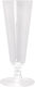 Tefaco Pool Glass 150ml for Champagne Made of PS Plastic 6 Pieces