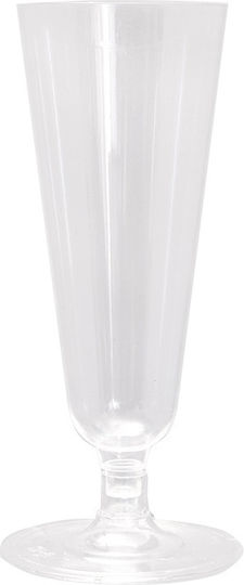 Tefaco Pool Glass 150ml for Champagne Made of PS Plastic 6 Pieces