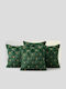 Christmas Velvet Pillowcases Set 4 Green 50x50 Cm