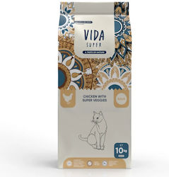 Vida Super Dry Food for Adult Cats with Chicken / Corn / Poultry / Rice / Apple / Pumpkin 10kg Vida Super Dry Food for Adult Cats with Chicken / Corn / Poultry / Rice / Apple / Pumpkin 10kg