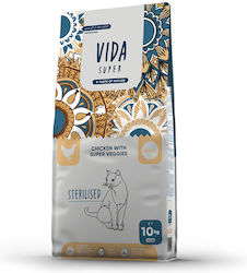 Vida Super Dry Food for Adult Neutered Cats with Chicken / Corn / Poultry / Rice / Apple / Pumpkin 10kg Vida Super Dry Food for Adult Neutered Cats with Chicken / Corn / Poultry / Rice / Apple / Pumpkin 10kg