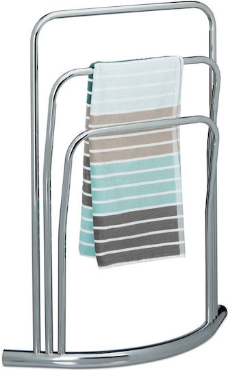 Relaxdays Relaxdays Badezimmerhaken & -halter 85x66cm Silber