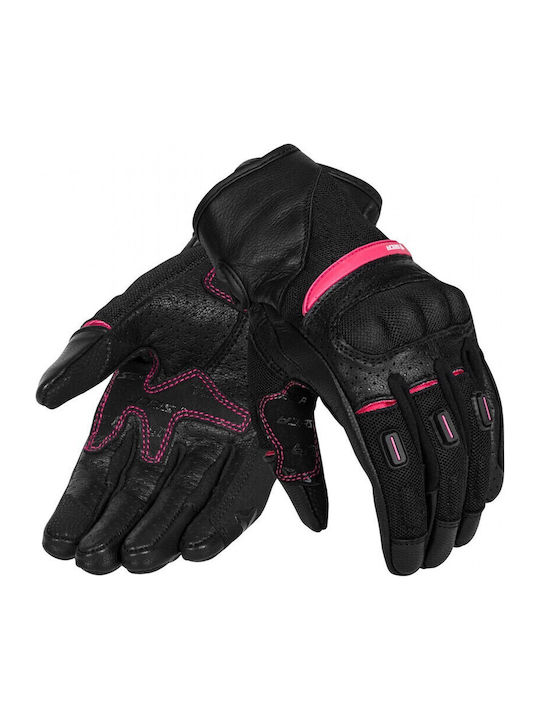 Seca Axis Damen Motorradhandschuhe Leder Fuchsia