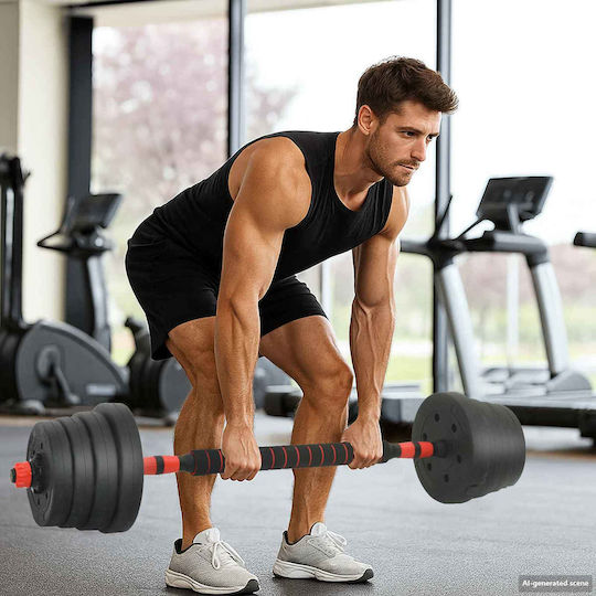 vidaXL Set De Gantere Cu Set De Gantere Greutate Totală 40kg