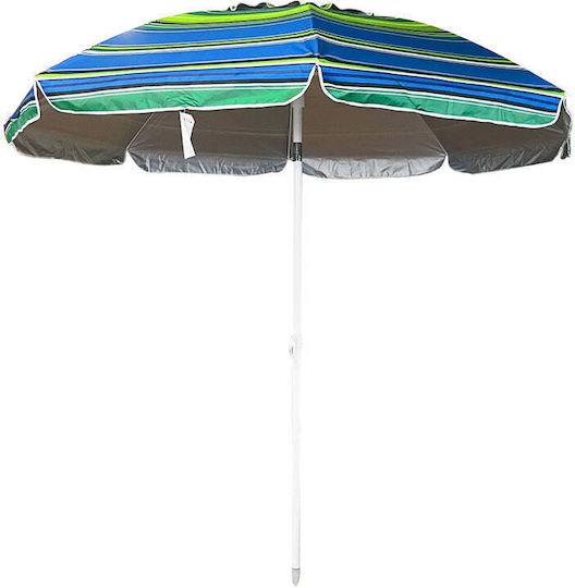 Ucamp Faltbarer Strandsonnenschirm mit Durchmesser 2,2 m und UV-Schutz