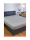 Biokarpet Bettlaken Naf Naf Hue Grau Ghost für Einzelbett 100x200cm +35cm