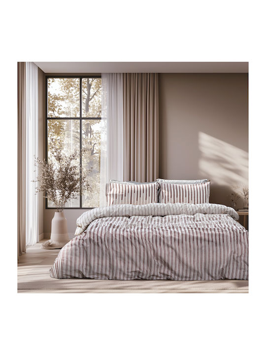 Lino Home Set Cotton Duvet Cover 230x250cm Supe...
