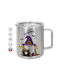 Koupakoupa Happy Halloween Koupakoupa Metallische Tasse Mit Deckel Braune 300ml