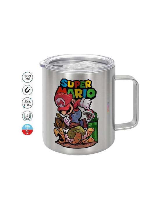 Koupakoupa Super Mario Jump Cană Metalică Cu Ca...