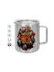Koupakoupa Halloween It's Most Wonderful Time Of The Year Metallic Mug With Lid Brown 300ml