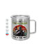 Koupakoupa Double Wall Metallic Mug with Lid Brown 300ml