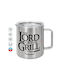 Koupakoupa Grill Cană Metalică Cu Capac Maro 300ml