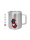 Koupakoupa Spiderman Upside Down Cană Metalică Cu Capac Maro 300ml