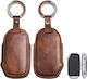 Leather Car Key Case Kia 3 Buttons