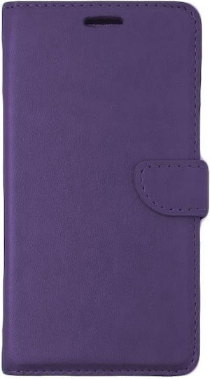 Калъф Книга Кожа Лилав Xiaomi Mi 8 Lite