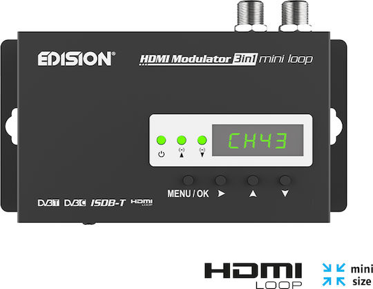 Digitaler HDMI Modulator EDISION HDMI MODULATOR 3IN1 MINI LOOP