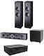 AvLink Heimkino-Lautsprecherset 3.1 Schwarz HCB312.ECO.MINI