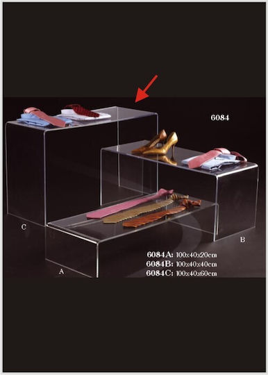 Τραπεζάκι Βιτρίνας-π Plexiglass 60x40x100cm 165.031.0134.11