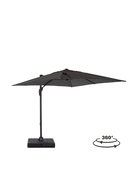 Professional Floor Parasol Square Aluminum Java...