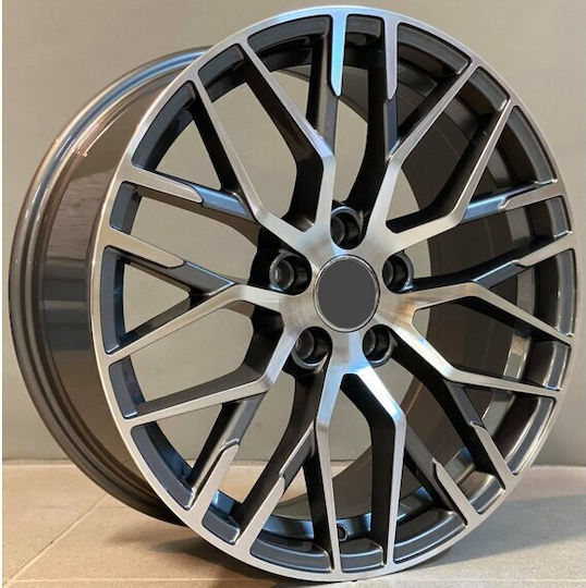 Audi Style 1349 8x18 5x112 Et35 Gun Metal Face Machined