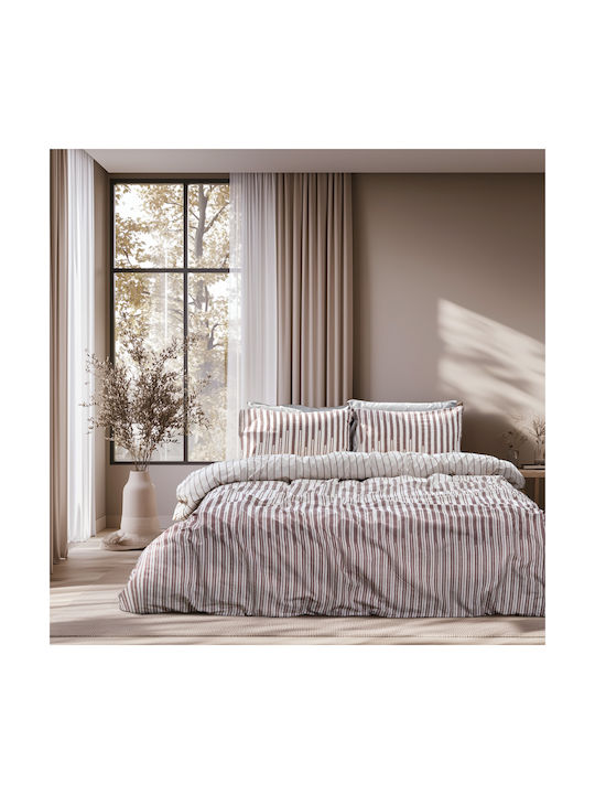 Lino Home Elan Set Pillowcases Beige 52x75cm