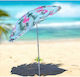 Garden Kings Faltbarer Strandsonnenschirm Mit Durchmesser 1,6m