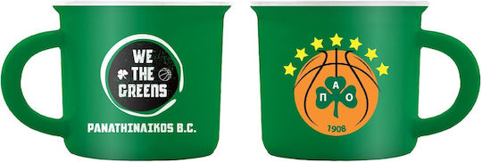 Panathinaikos Κούπα Κεραμική Πράσινη 75ml