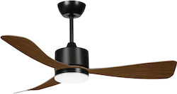 Metanor Deckenventilator mit Schwarz Leuchte MTN-191231 Metanor Deckenventilator mit Schwarz Leuchte MTN-191231
