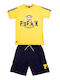 Kids Set with Shorts Summer 2 Pieces Yellow