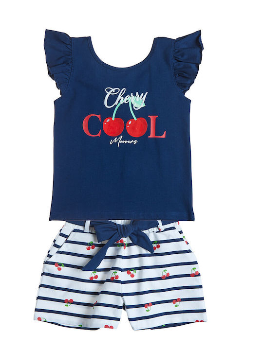 Kids Clothing Set with Shorts Summer 2 Pieces Blue