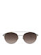 Mykita Ochelari De Soare Unisex Cu Ramă Metalică Argintie Și Lentilă Oglindă Degrade