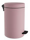 Pam & Co Inox Badezimmer Mülleimer 12lt Rosa