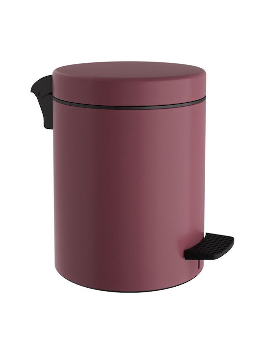 Pam & Co Inox Badezimmer Mülleimer Soft Close 3lt Rote