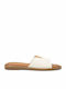 Damen Flache Sandalen Weiß